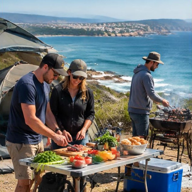 A coastal camping braai